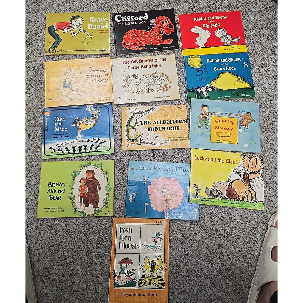 Lot of‎ 13 VTG 1960s Scholastic Assorted Kids Children's Paperback Story Books